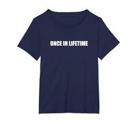 Una Volta nella Vita Maglietta, Donna Plus-Size, Navy, 3X