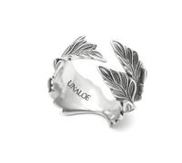 UNALOE SEDUCENTI EMOZIONI Anello da donna in Argento 925 Anello con foglie, Gioielli da donna da regalare,Gioielli luminosi (Silver)