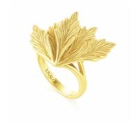 UNALOE SEDUCENTI EMOZIONI Anello Donna Argento 925 con Placcatura in Oro 18Kt Elegante Design Naturale Gioielli Donna Moderni Taglie da 10 a 22 (20)