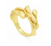 UNALOE SEDUCENTI EMOZIONI Anello donna in argento 925 - Gioielli Donna di Design, Anello oro da regalare gioielli ispirati alla natura (Gold, 12)