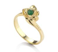 UNALOE SEDUCENTI EMOZIONI Anello Solitario Magnifica, Anello donna in Argento Sterling 925, Gioielli da donna con pietre preziose (G.Smeraldo16)