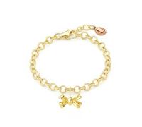UNALOE SEDUCENTI EMOZIONI Bracciale Donna Argento 925 o Placcato Oro 18K, Bracciale Snake con Fiocco Pendente Regolabile, Gioielli Eleganti Minimal Chic, Idea Regalo Donna con Confezione (Gold)