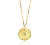 UNALOE SEDUCENTI EMOZIONI Collana Donna Sfera Minimal Design, Collana Girocollo Regolabile con Ciondolo Sfera, Collana Geometrica Moderna in Argento 925 e Finitura Dorata (Gold)