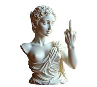 Unapologetic The Middle Finger Statua moderna in resina, decorazione per la casa, ricca di dettagli, per scrivania, scaffale o soggiorno, oggetto artistico espressivo