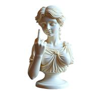 Unapologetic The Middle Finger Statua moderna in resina, decorazione per la casa, ricca di dettagli, per scrivania, scaffale o soggiorno, oggetto artistico espressivo