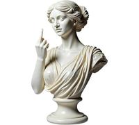 Unapologetic Venus, The Middle Finger Statue, Bold Art Resin Home Decor, Greek Goddess Gesture Statue Sculpture Ornament for Modern Rebels, Funny Unique Decorative That Show Your Personality(F#)