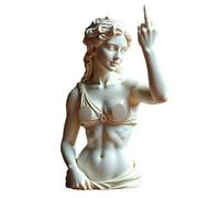 Unapologetic Venus The Middle Finger Statue Rebelle, regalo ribelle per donne e uomini, decorazione da scrivania, regalo per iniziare una conversazione per gli amanti dell'arte (stile E, 9,5 cm)