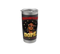 Unapologetically Dope Black Excellence Juneteenth femminile Bicchiere termico in acciaio inox doppia parete