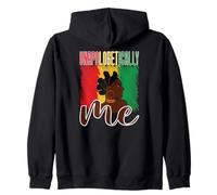 Unapologetically Me Rosso Giallo Verde Bandiera Nodi Bantu Felpa con Cappuccio