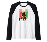 Unapologetically Me Rosso Giallo Verde Bandiera Nodi Bantu Maglia con Maniche Raglan