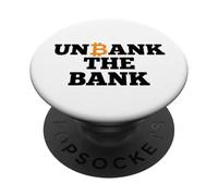Unbank the Bank BTC Bitcoin/Sblocca la banca PopSockets PopGrip Adesivo