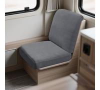 UNBBRRL Elasticizzati Copridivano Camper Jacquard, Copri Dinette Camper Set (2pcs), RV Panca/auto/caravan/cuscino Divano Copertura Con 4 Cinghie (grigio chiaro,Piazza S)