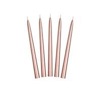 Unbekannt 10 Pezzi Candela 24 cm Rosa Gold Metallic