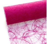 Unbekannt 25 m X 20 cm Sizoweb® in Tessuto Non Tessuto Originale Tavolo Band Runner Fucsia Rosa per Matrimonio