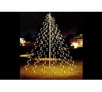 EDM Tenda luminosa esterna 71713 120 LED per alberi Nero, bianco caldo, 5 m