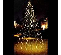 Unbekannt 71714 Tenda esterna con 192 Led per alberi, Nero, 5 M