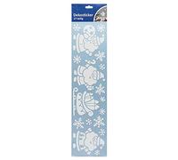 Unbekannt Adesivi Decorativi a Forma di Babbo Natale con Glitter, 17 Pezzi