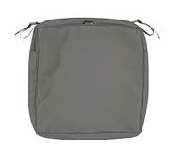 Unbekannt Classic Accessories Montlake Water-Resistant 21 x 21 x 3 pollici Patio Seat Cushion Slip Cover, Light Charcoal Grey