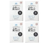 Unbekannt DAISO JAPAN Soft Clay Lightweight Fluffy White [risparmio 4 Pack]