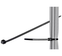 Unbekannt Fascette stringicavo in Nylon Resistente alle intemperie e ai Raggi UV, 280 mm x 4,8 mm, 200 Pezzi, Colore: Nero