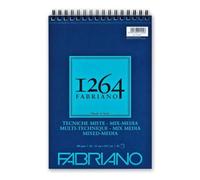 Unbekannt Honsell 19100643 Fabriano Mix Blocco a Spirale 1264, 300 g/mq, DIN A4, 30 Fogli di Carta Bianca Naturale, a Grana Media, Senza acidi, Adatto per Tutte Le Tecniche