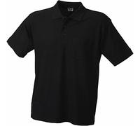 Unbekannt James & Nicholson - Polo da uomo classica, con tasca sul petto, taglie dalla S alla XXXL, Nero (nero), 3XL
