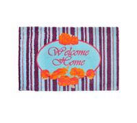 Unbekannt LS-Mats, Design Welcome Home Tappetino di Alta qualità, Microfibra, Multicolore, 67x110cm