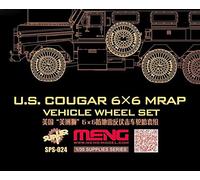 Unbekannt Meng SPS 024 - Modellino US Cougar 6 x 6 MRAP Vehicle Wheel Set