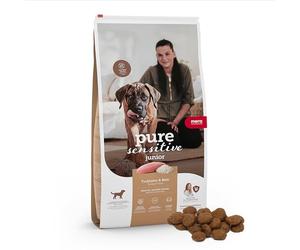 Unbekannt Mera Pure Sensitive Junior Cibo Secco per Cuccioli di Cane, al Gusto di Tacchino e Riso per Cuccioli sensibili (Etichetta in Lingua Italiana Non Garantita)