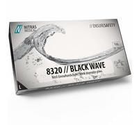 Unbekannt NITRAS Medical 8320 - Guanti monouso in nitrile Black Wave, taglia L, 100 pezzi, colore: Nero