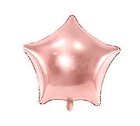 Unbekannt Palloncino Mylar Foil a Forma di Stella Rosa Gold Metallizzato Ø 48 cm