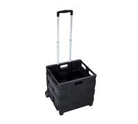 Unbekannt Pavo 8046126 - Cassetta-Trolley Pieghevole, Portata Max. 35 kg, Colore: Nero