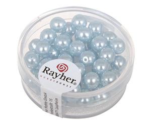 Unbekannt Rayher Perle Cerate Vetro Rinascimentali, 6Mm Ø, Blu Chiaro, Scatolina 45Pz, 14401356