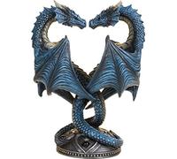 Portacandela Draghi Cuore - dragon heart By Anne Stokes - Figura Fantasy Gothic