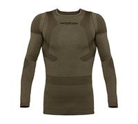 Unbekannt Spring Revolution 2.0, Uomini Post Ural Manica Lunga (n. 53/W) con Compressione, Compressione, Postura Maglietta, Post ures Hirt con 81% Lana Merino, Olive, S