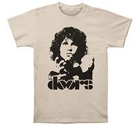 Unbekannt The Doors Break on Through T-Shirt, Beige (Beige-Beige (Sand), S Uomo