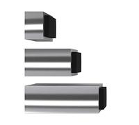 Unbekannt TS601PC Fermaporta, Acciaio Inox lucidato, 30 x 30 mm, L: 20 mm