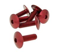 Unbekannt Vicma Fairing Screws Hex Socket Head - Anodized Aluminum Red - Set of 6 PCS - M6 x 20