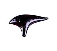 UNbit 12 fori strumento musicale flauto a fiato in ceramica ocarina professionale vintage alto c affumicato bruciare ritmo hobby regali (Color : 1)