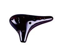 UNbit 12 fori strumento musicale flauto a fiato in ceramica ocarina professionale vintage alto c affumicato bruciare ritmo hobby regali (Color : 2)