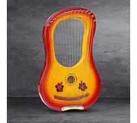UNbit Arpa da giro fatta a mano, arpa a 15 corde, arpa lira for bambini chiave G, strumento arpa in legno con corde, arpa liscivia con chiave for accordatura, borsa miglior regalo for principianti ama