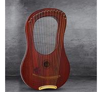 UNbit Arpa da giro fatta a mano, arpa a 15 corde, arpa lira for bambini chiave G, strumento arpa in legno con corde, arpa liscivia con chiave for accordatura, borsa miglior regalo for principianti ama