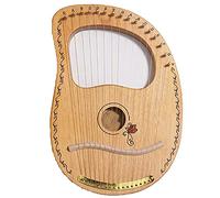 UNbit Arpa da giro fatta a mano, arpa lira 16 corde in metallo, liuto chitarra mogano lira adatto strumento arpa mountain dulcimer miglior regalo for amanti della musica, principianti, bambini, adulti