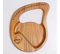 UNbit Arpa da giro fatta a mano, arpa lira 24/21 corde, strumenti arpa strumenti musicali miglior regalo for adulti principianti con custodia for il trasporto chiave di accordatura corda di ricambio A