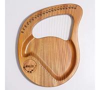 UNbit Arpa da giro fatta a mano, arpa lira 24/21 corde, strumenti arpa strumenti musicali miglior regalo for adulti principianti con custodia/chiave di accordatura/corda di ricambio/manuale di istruzi