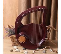UNbit Arpa lira, 21 for corde for adulti Arpa piccola Arpa in metallo Strumenti a corda Strumenti musicali in mogano Arpa lira con chiave for accordatura Borsa da concerto nera Miglior regalo for prin