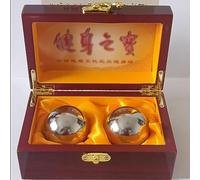 UNbit Baoding Ball Palla antistress Palle antistress for adulti 1 Set Baoding Palla di ferro Palline for esercizi a mano Palline Baoding in pietra Massaggiatori for le mani Cinese (Color : 40mm)