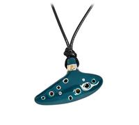 UNbit La collana Ocarina Classica Mini Ocarina Strumento musicale Gioielli in ceramica smaltata brillante Ottimo regalo (Color : Green)