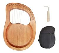 UNbit Leier Harp, strumenti musicali in mogano a 16 corde Lyre Harp Carry Bag Strumento for principianti Arpa