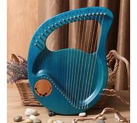 UNbit Lyre Harp, 21 for adulti String Small Harp Arpa in metallo Strumenti a corda Strumenti musicali in mogano Lyre Harp con chiave for accordatura Borsa da concerto nera Principiante Arpa (Color :